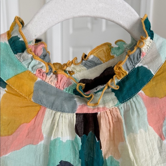 THML Multicolor Ruffle Sleeve Blouse - Picture 6 of 6